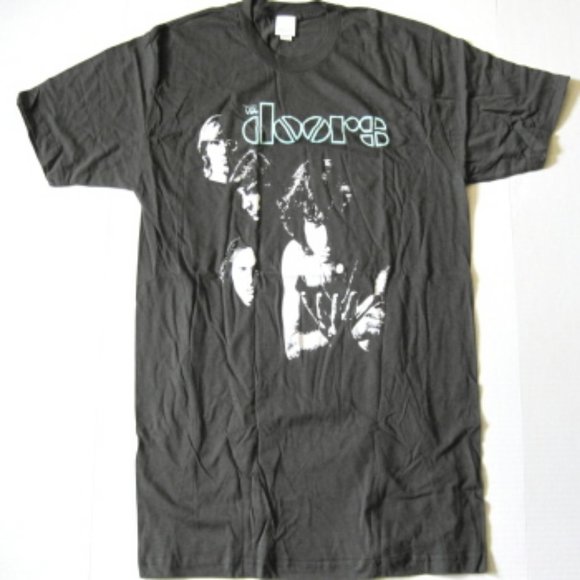 The Doors Band Charcoal Tee - Picture 1 of 3